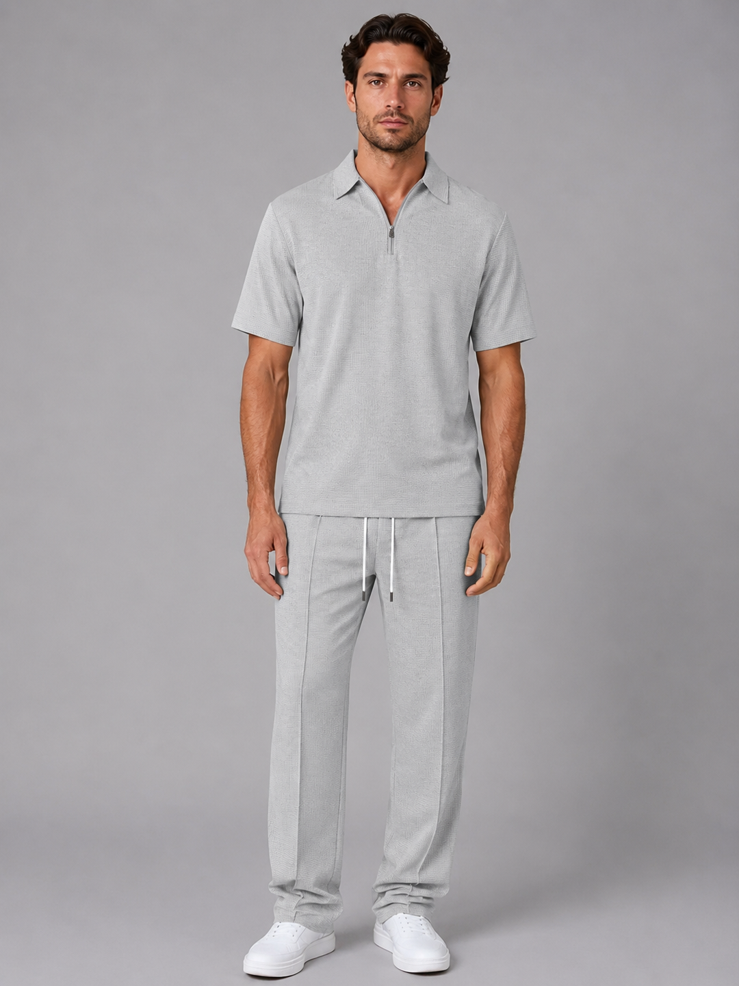 Leander Waffle Knit Set