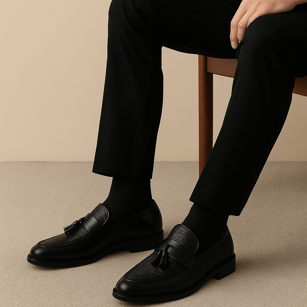 Men’s Woven Tassel Loafers – Refined Slip-On Smart Shoes