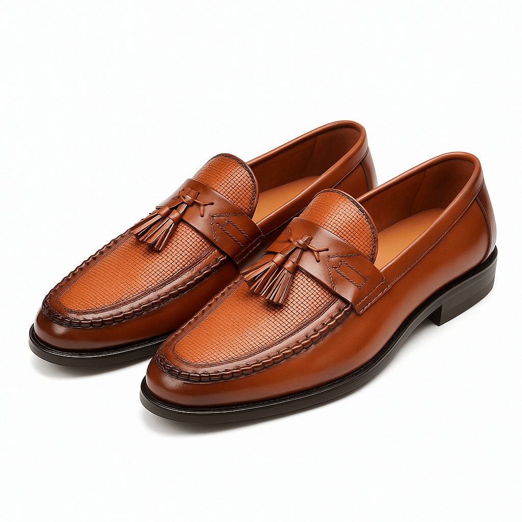 Men’s Woven Tassel Loafers – Refined Slip-On Smart Shoes