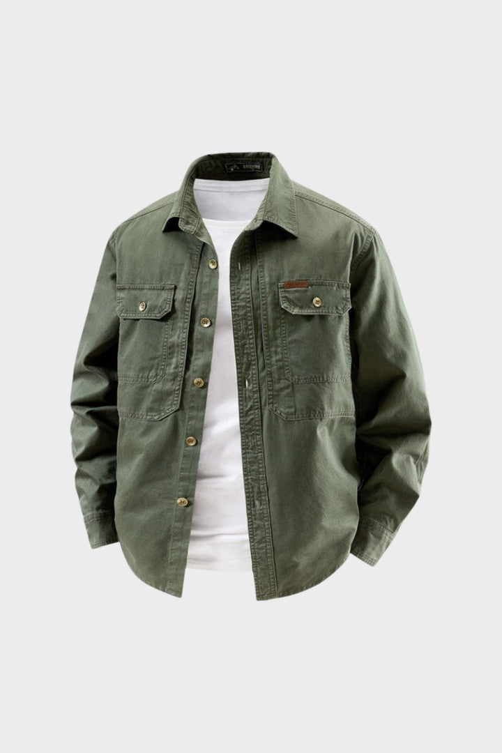 Wendell Shirt with Chest Pockets and Button Placket
