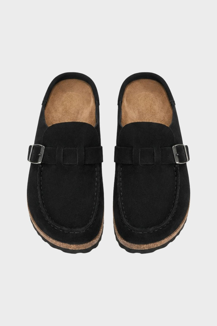 Delphine Suede Clogs
