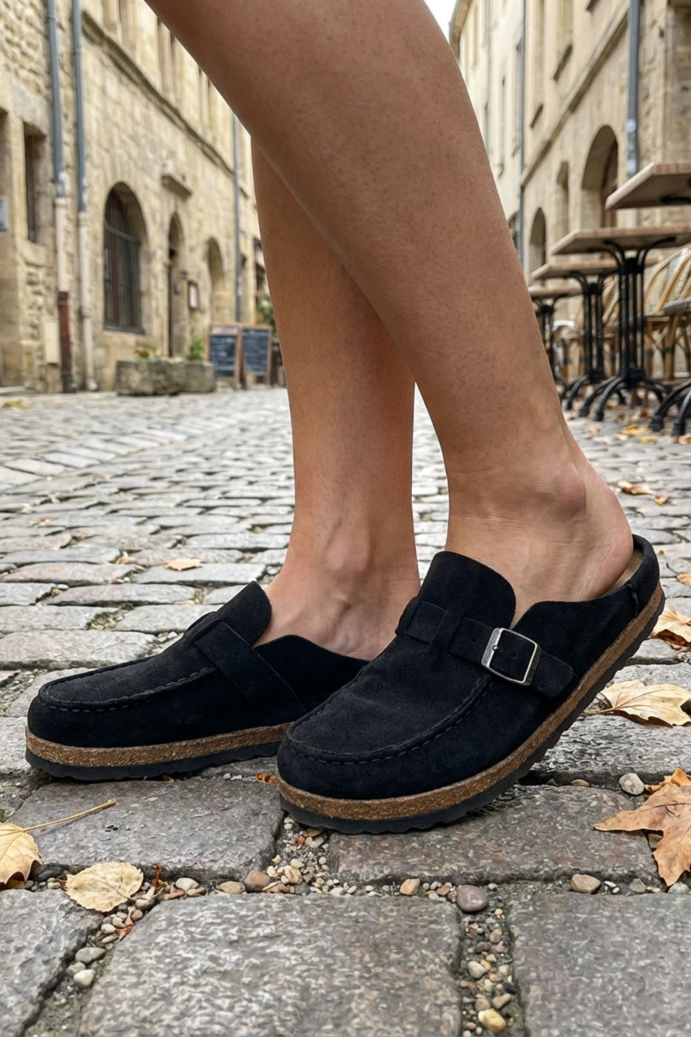 Delphine Suede Clogs