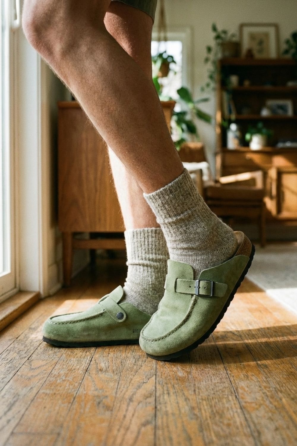 Delphine Suede Clogs