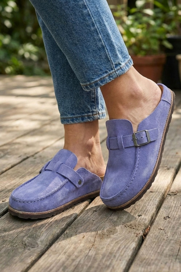 Delphine Suede Clogs