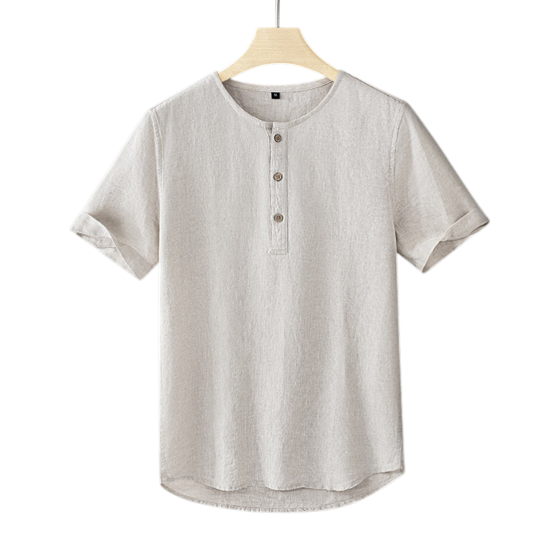 Horizon Henley Linen Shirt