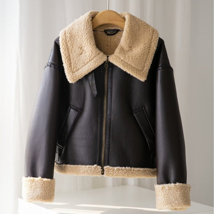Luna Shearling Trim Jacket