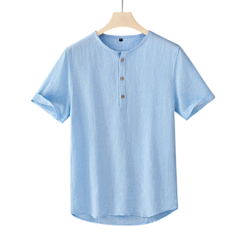 Horizon Henley Linen Shirt