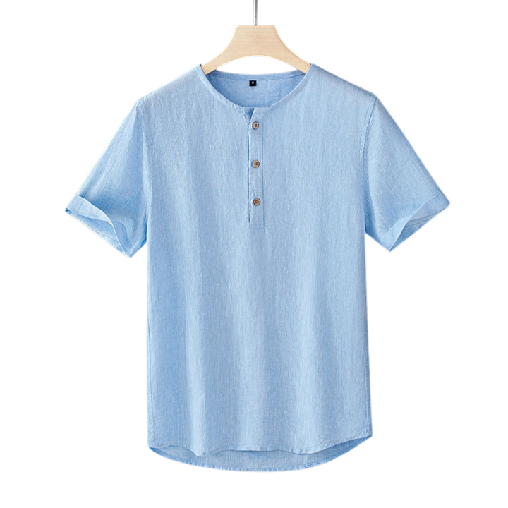 Horizon Henley Linen Shirt