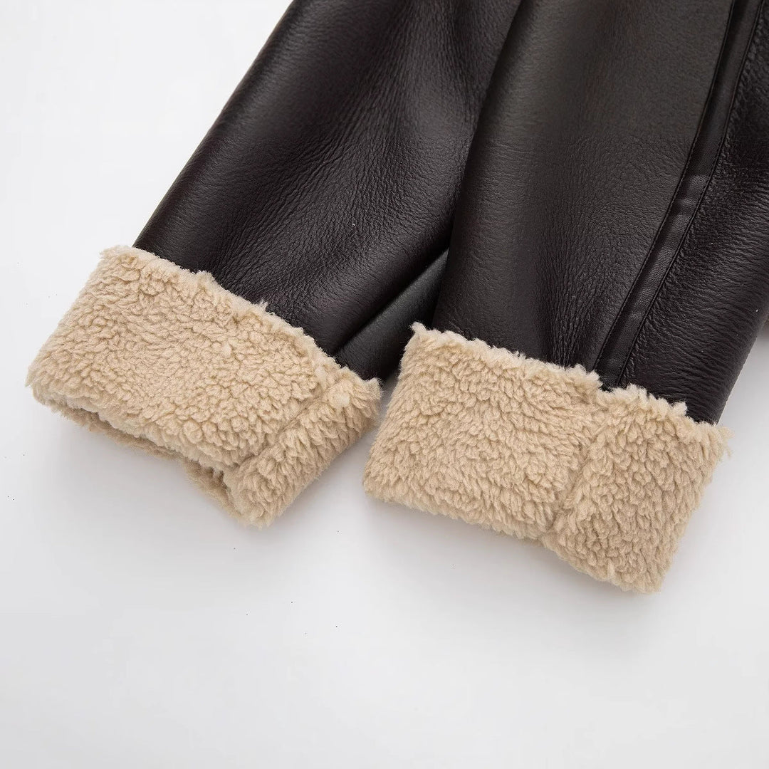 Luna Shearling Trim Jacket