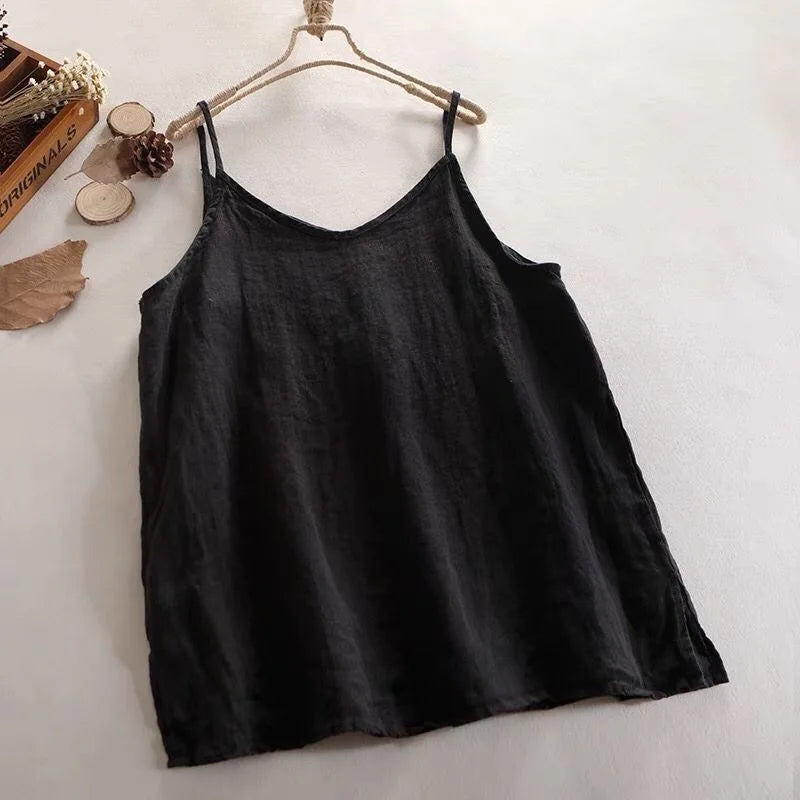 Diana | Linen Cotton Camisole Top