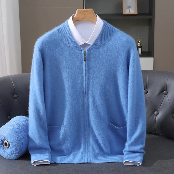 Montreux Cashmere Zip Cardigan