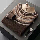 Evan 100% Cashmere Half-Zip Sweater