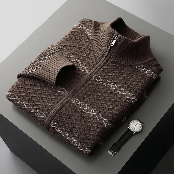 Westerdale Textured Zip Knit