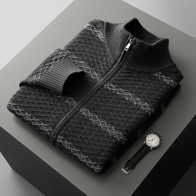 Westerdale Textured Zip Knit
