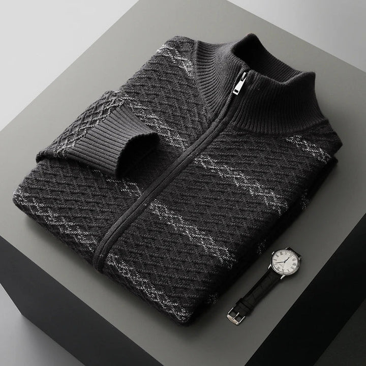 Westerdale Textured Zip Knit