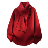 Aurelia Scarf-Neck Knit