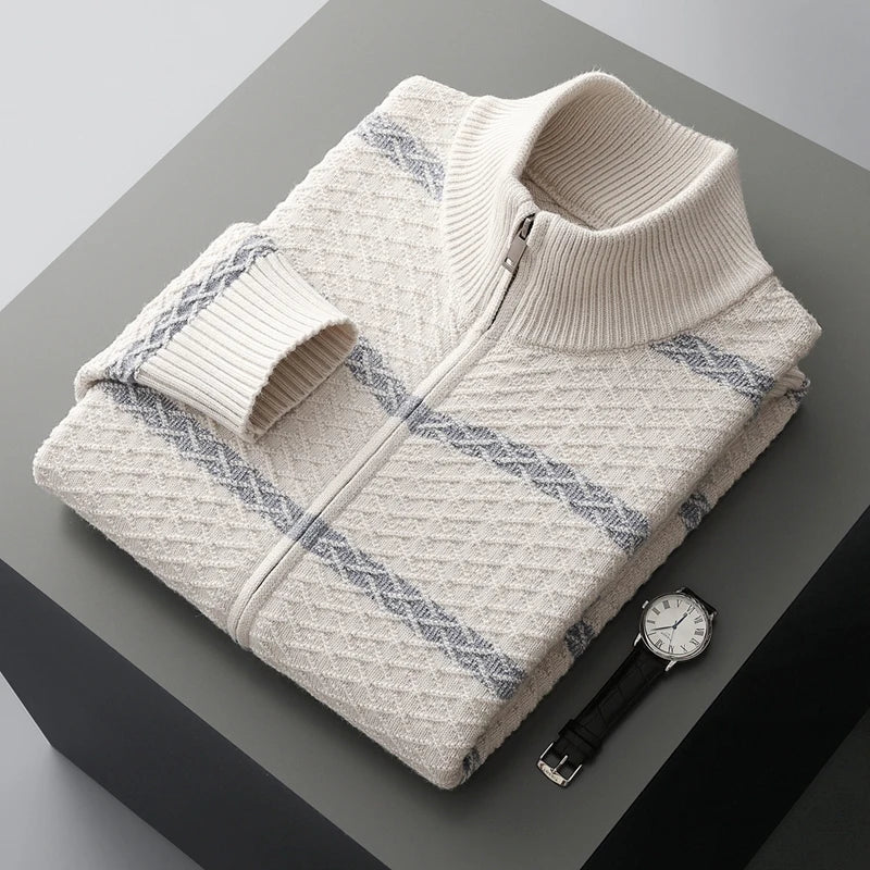 Westerdale Textured Zip Knit