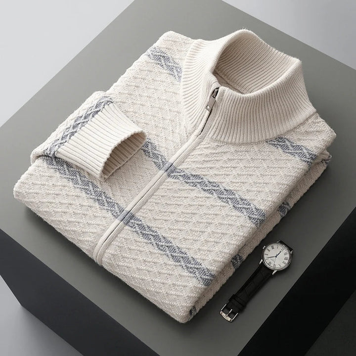 Westerdale Textured Zip Knit