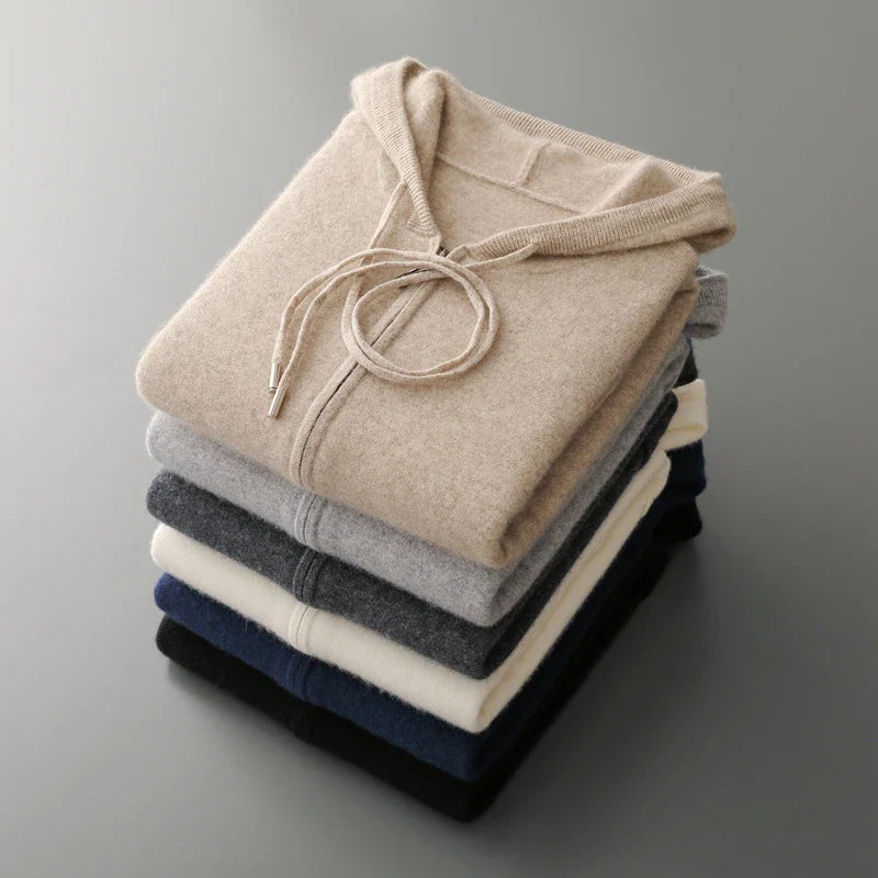 Harrow Cashmere Zip Hoodie