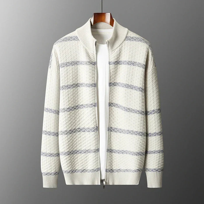Westerdale Textured Zip Knit