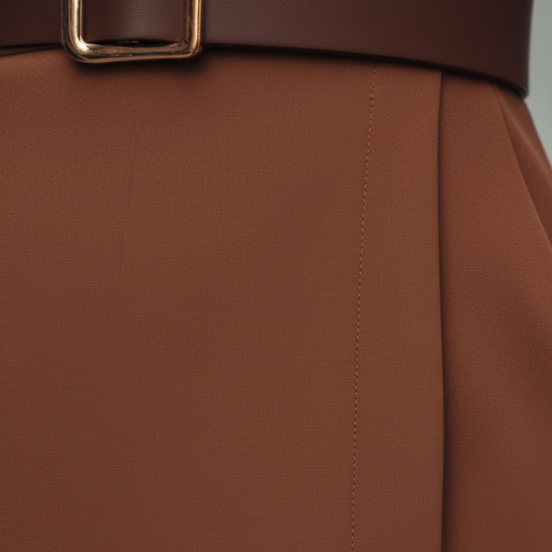 Serafina Belted Wrap Midi Dress