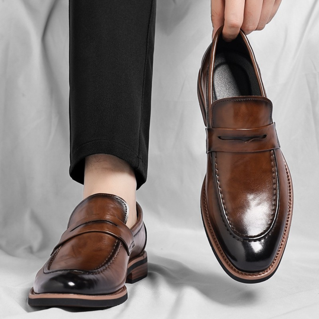 Waler Leather Slip-Ons