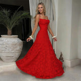 Selvira | Elegant Lace Maxi Evening Dress