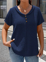 Lunara | Elegant Women’s V-Neck Button Top
