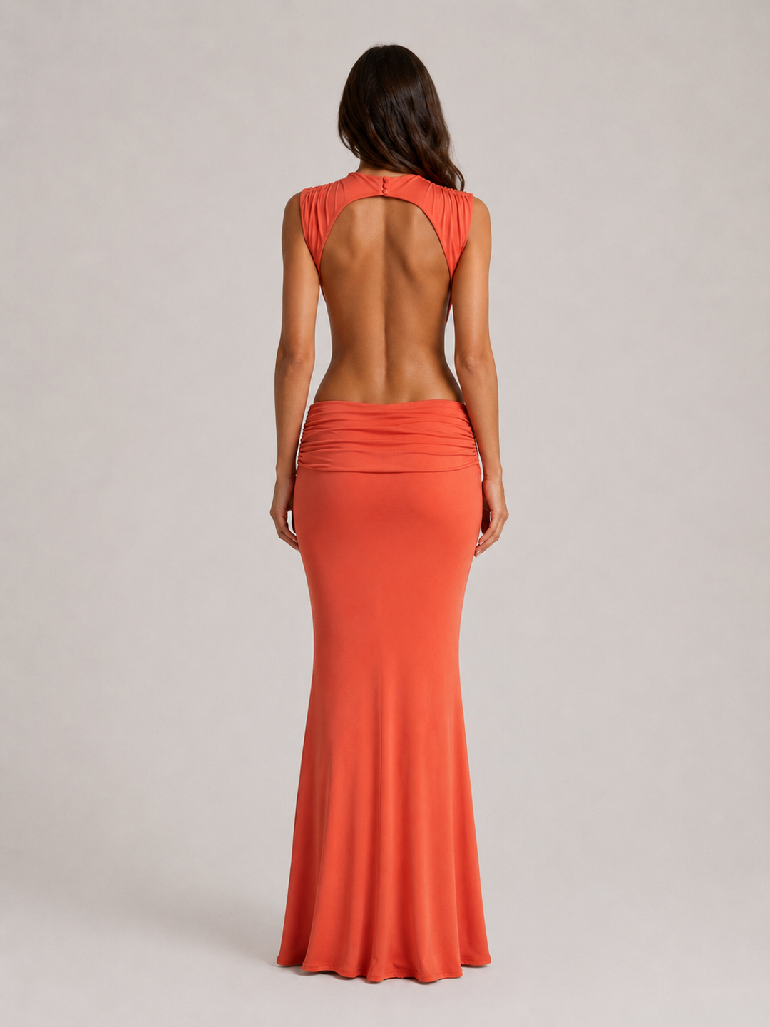 Women's Bodycon High Neck Maxi Dress – Summer Occasion Style