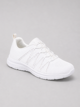 Women’s Comfort Slip-On Knit Trainers – Lightweight Sparkle Walking Shoes