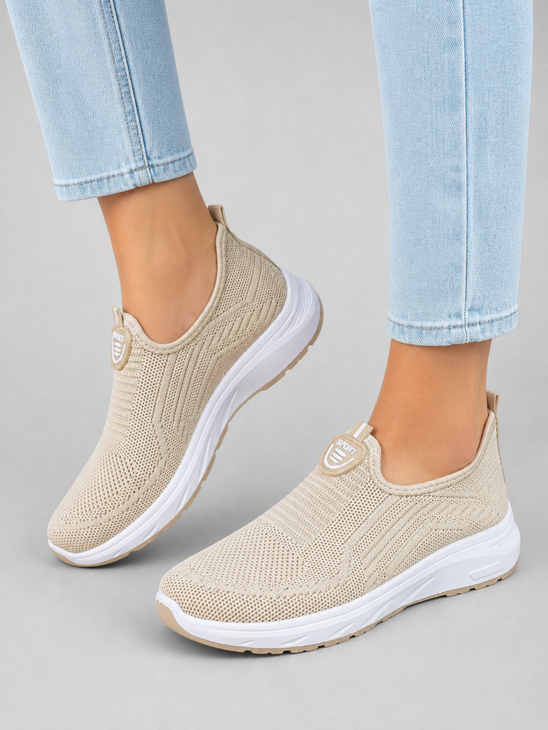 Women's Comfort Slip-On Trainers – Breathable Everyday Shoes