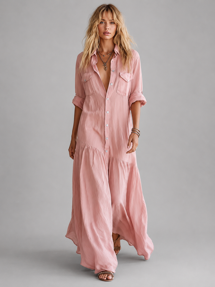 Ottilie Linen Maxi Dress