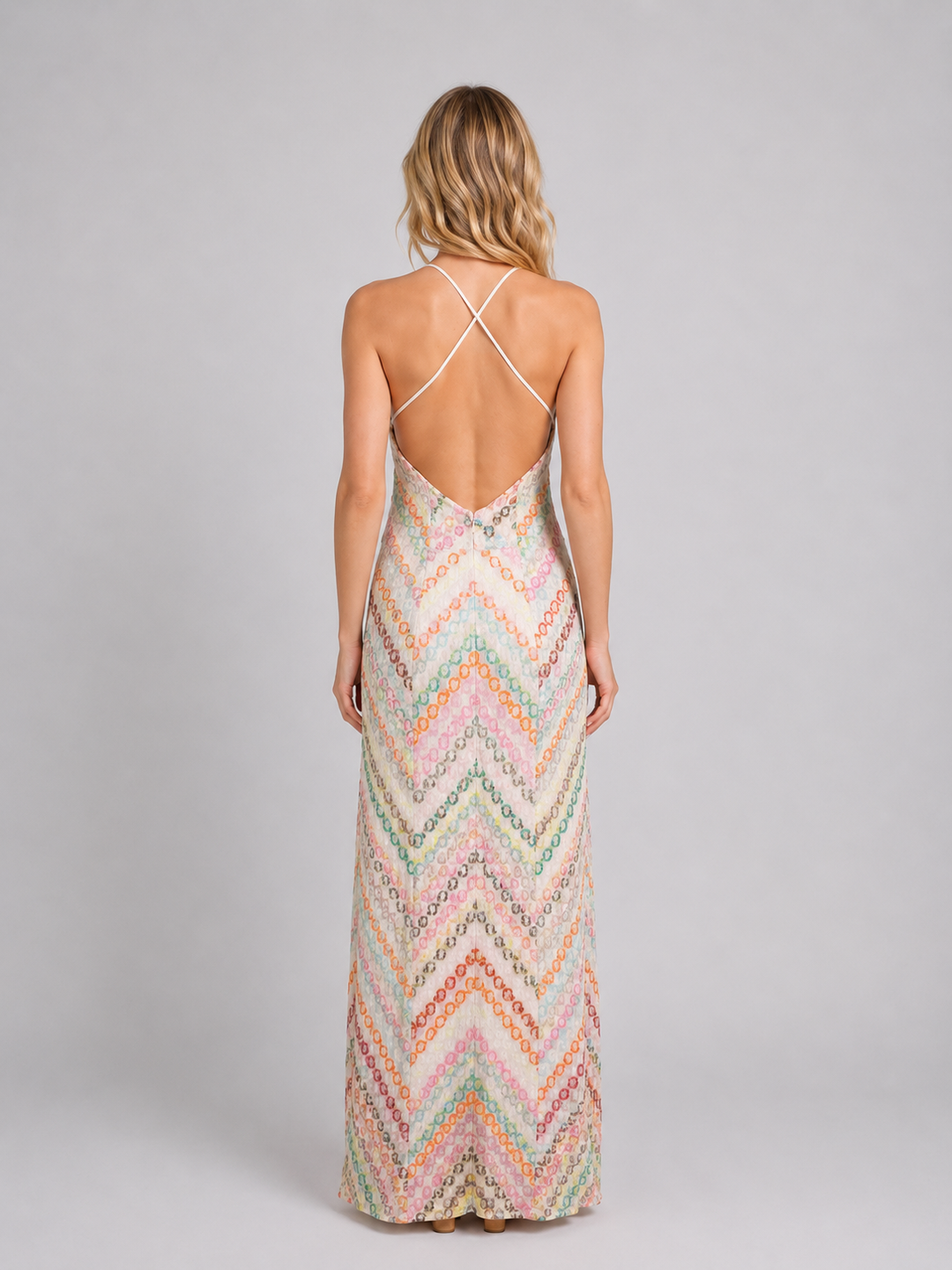Women's Crochet Knit Maxi Dress – Boho Summer Style