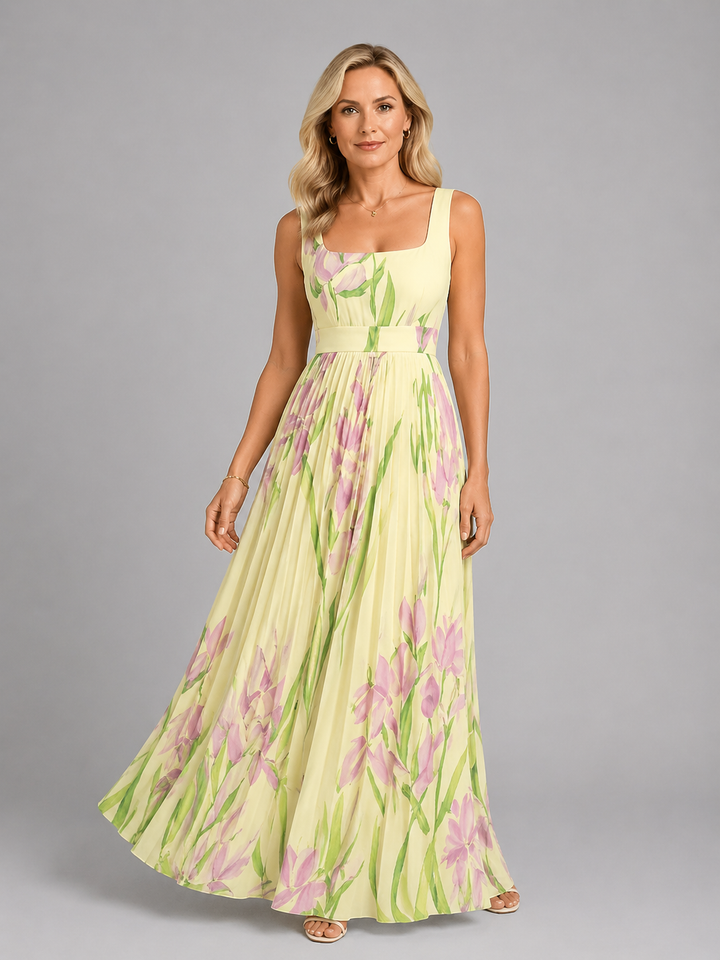 Women's Floral Maxi Dress – Flattering A-Line Fit