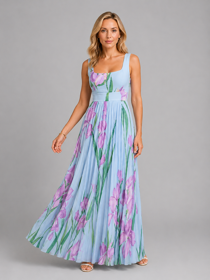 Women's Floral Maxi Dress – Flattering A-Line Fit