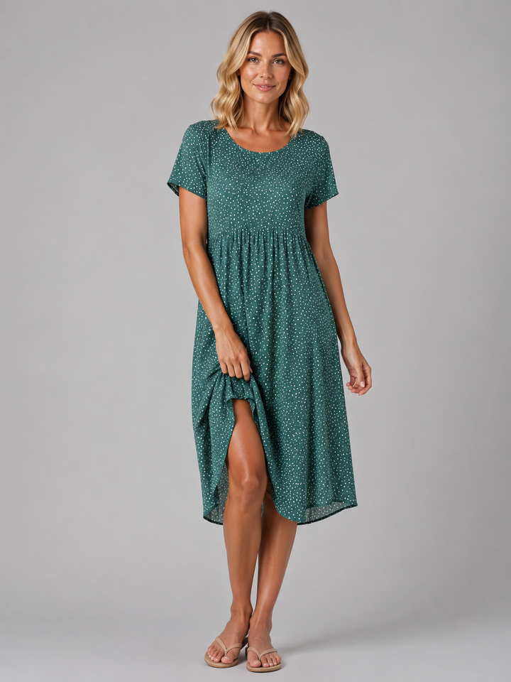 Women's Floral Print Midi Dress – Summer Occasion Style