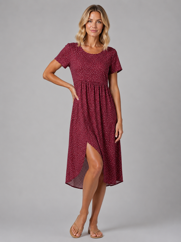 Women's Floral Print Midi Dress – Summer Occasion Style