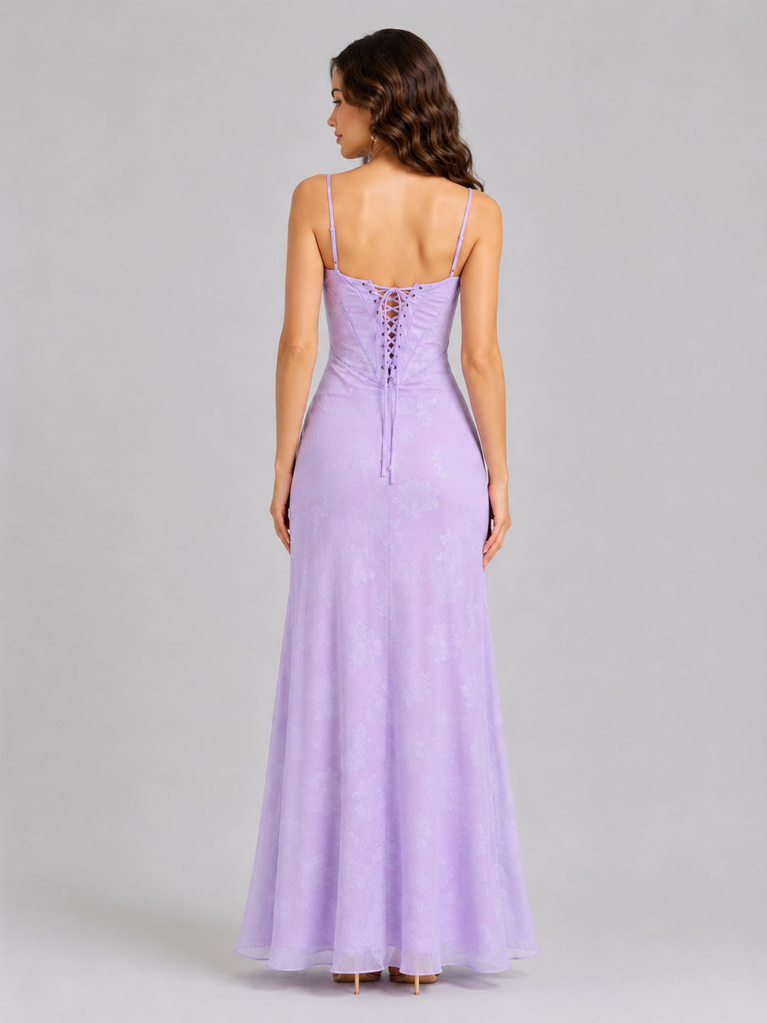 Women's Floral Sweetheart Maxi Dress – Flowing Silhouette