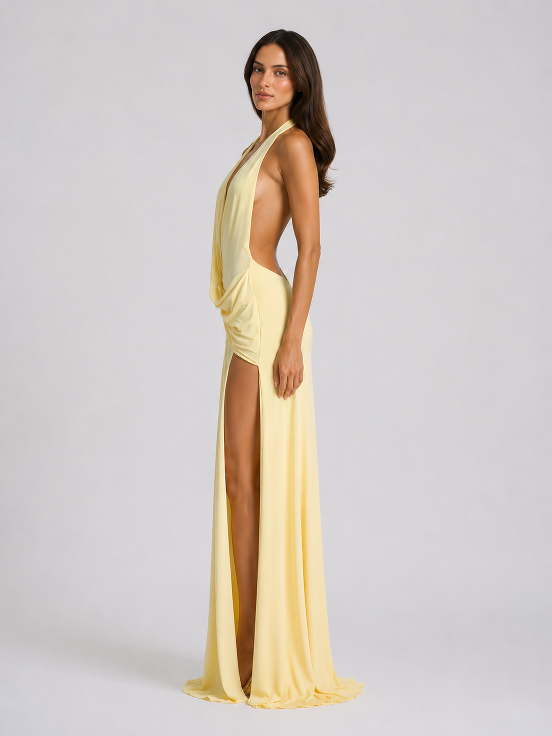 Helena Halterneck Maxi Dress