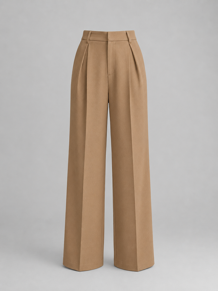 Women's High Waisted Wide Leg Trousers – Tailored Everyday Style