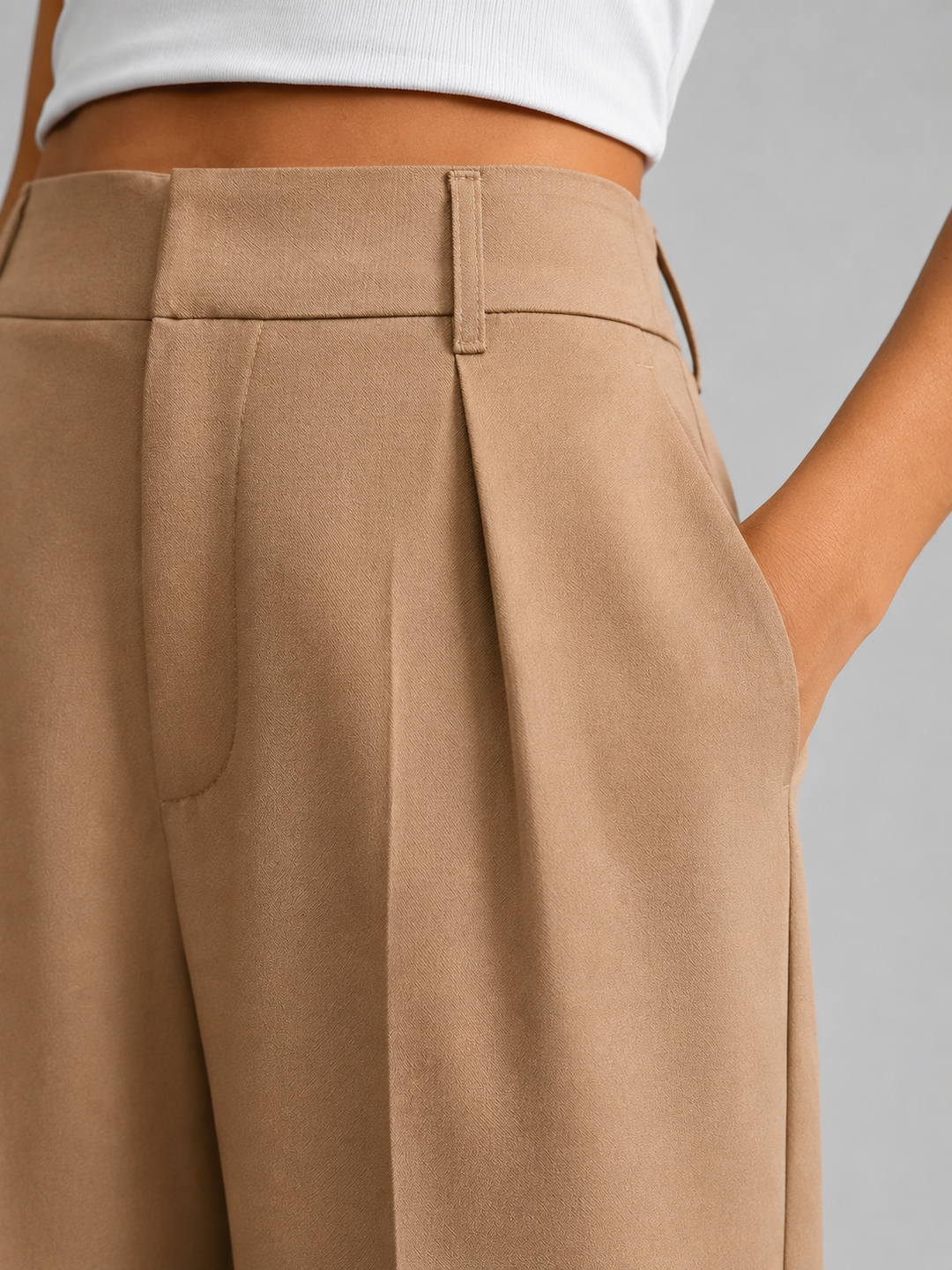 Women's High Waisted Wide Leg Trousers – Tailored Everyday Style