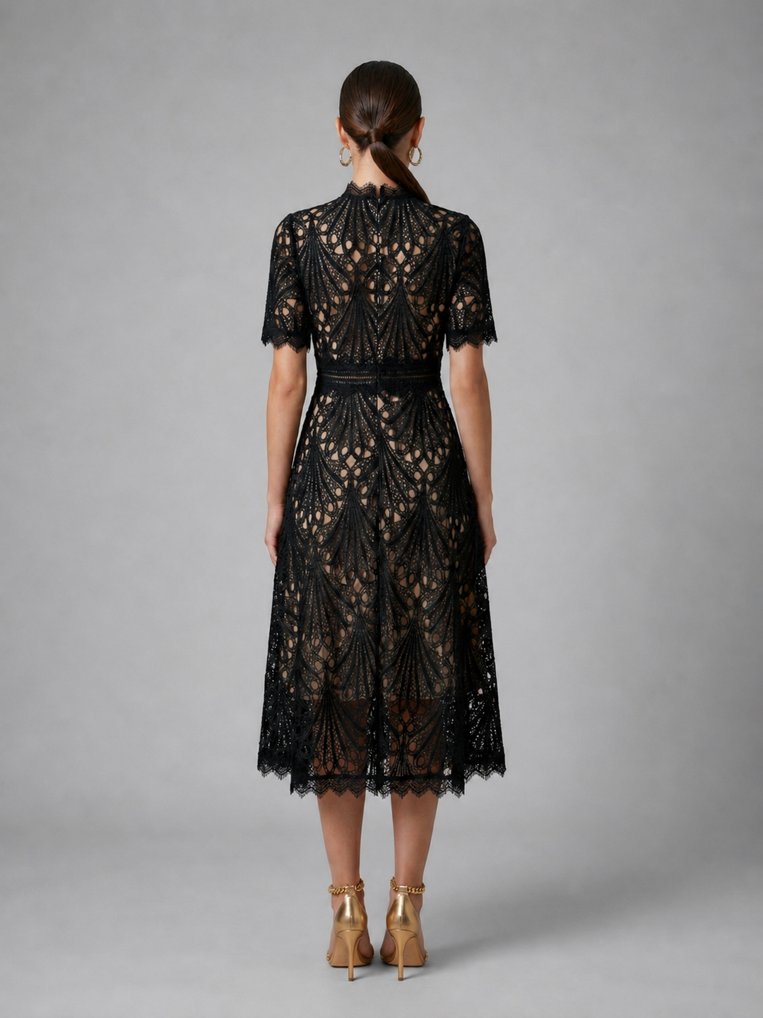 Thalia Lace Midi Dress