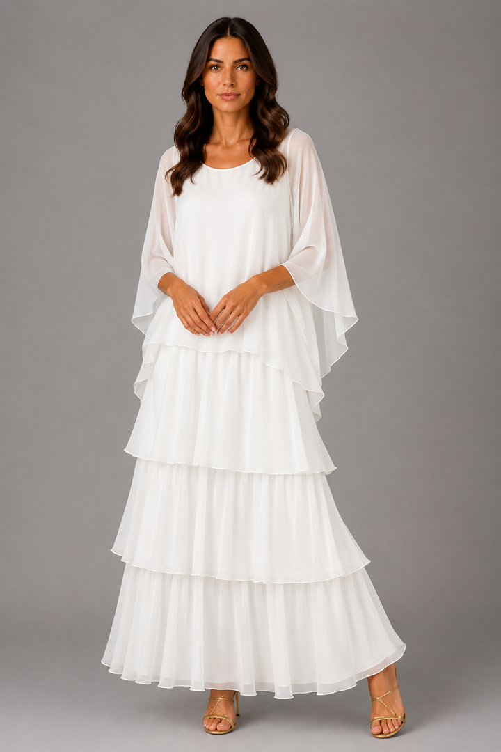 Paloma Tiered Chiffon Maxi Dress