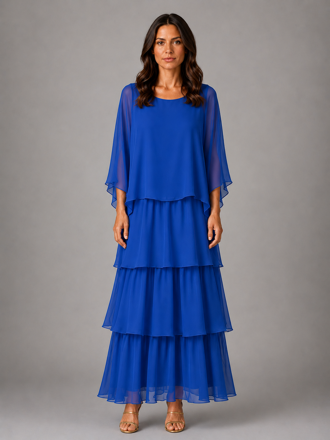 Paloma Tiered Chiffon Maxi Dress