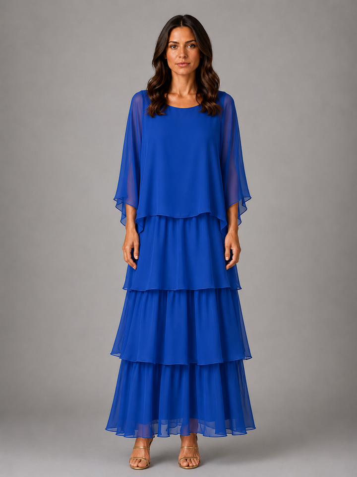 Paloma Tiered Chiffon Maxi Dress