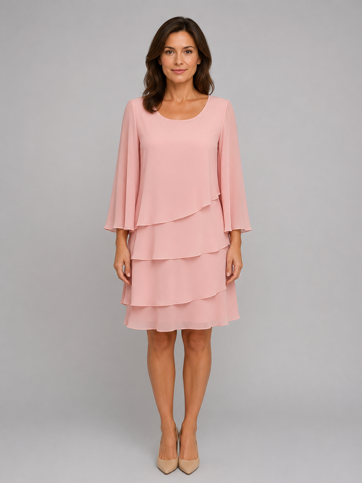 Tamsin Tiered Chiffon Dress