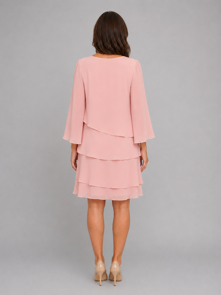 Tamsin Tiered Chiffon Dress