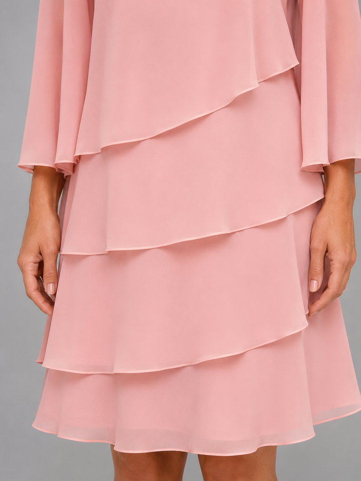 Tamsin Tiered Chiffon Dress