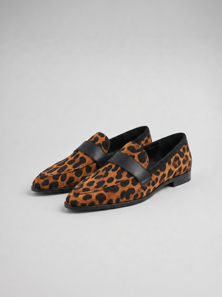 Women’s Pointed Comfort Loafers – Suede Style