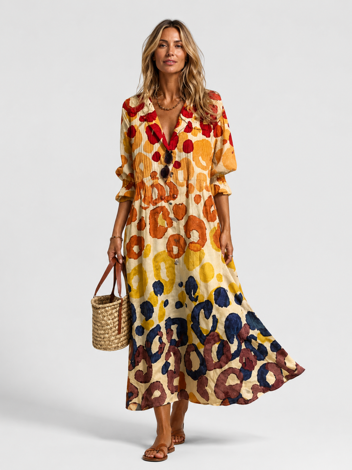 Noelle Printed Maxi Dress